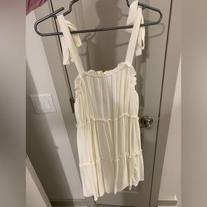 Lulus white tiered dress